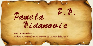 Pamela Midanović vizit kartica